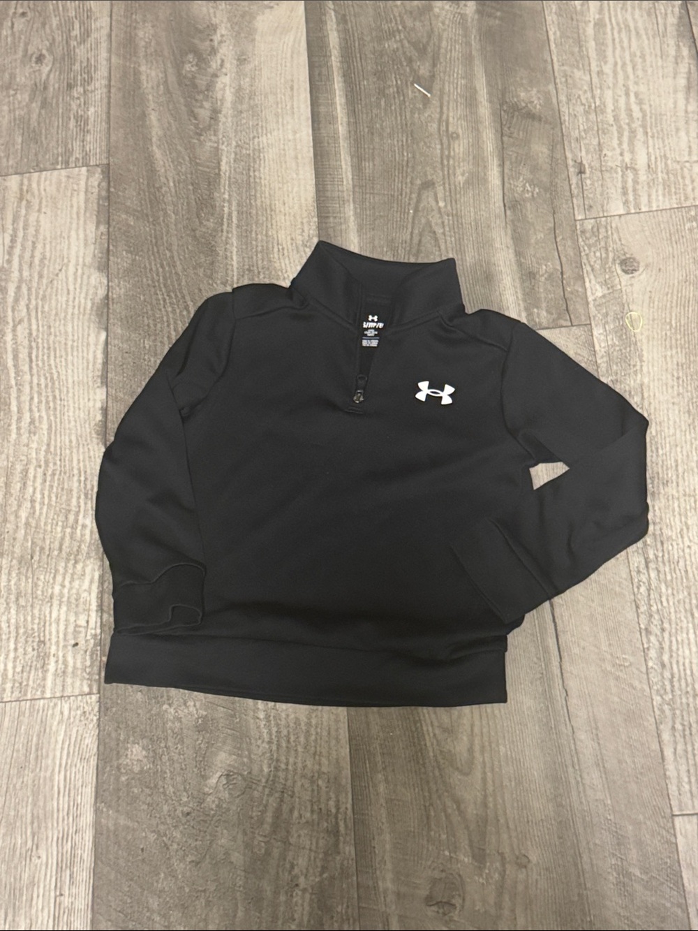 Under Armour Black Kids' 1/4 Zip Pullover with Logo